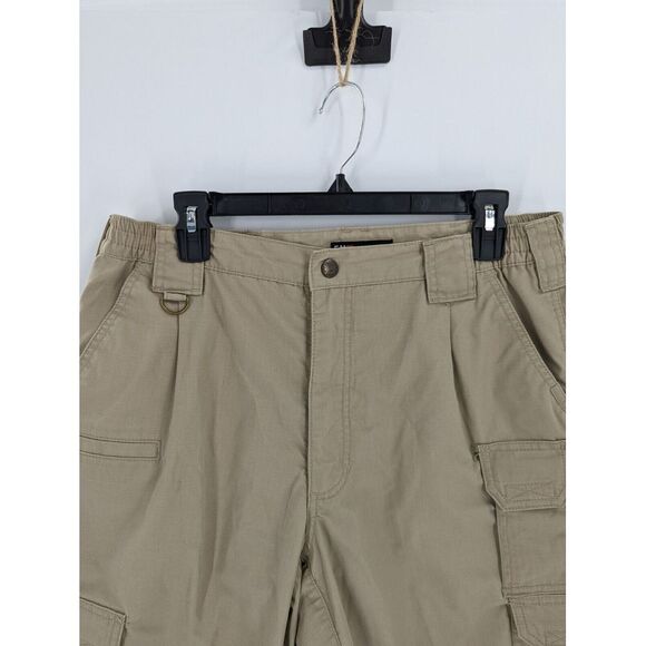 Men's 5.11 Tactical Series TACLITE PRO RIPSTOP CARGO PANTS, Khaki, Size 34/30 - Picture 4 of 7